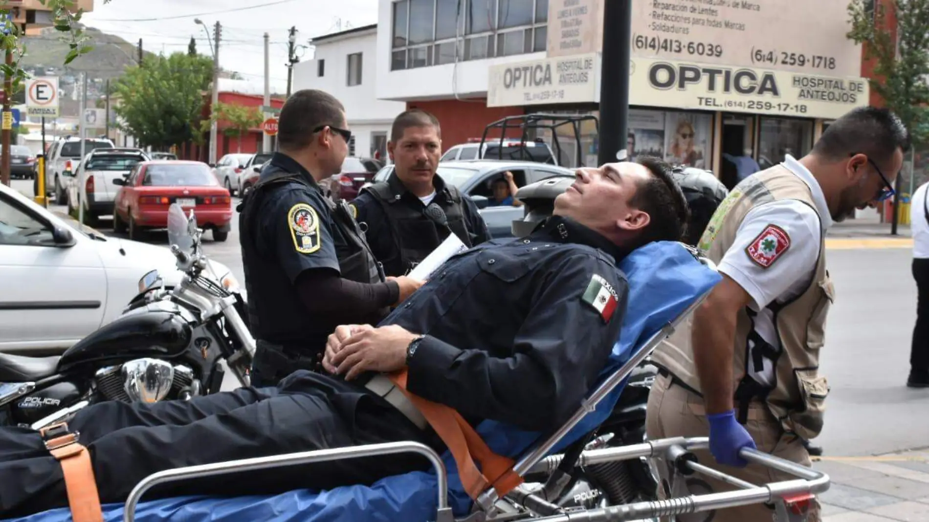 Policias lesionados